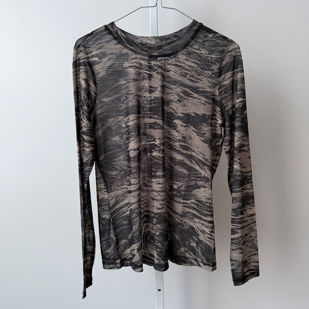 Liverpool Los Angeles sz S Sheer Mesh‎ Long Sleeve Top Whimsigoth